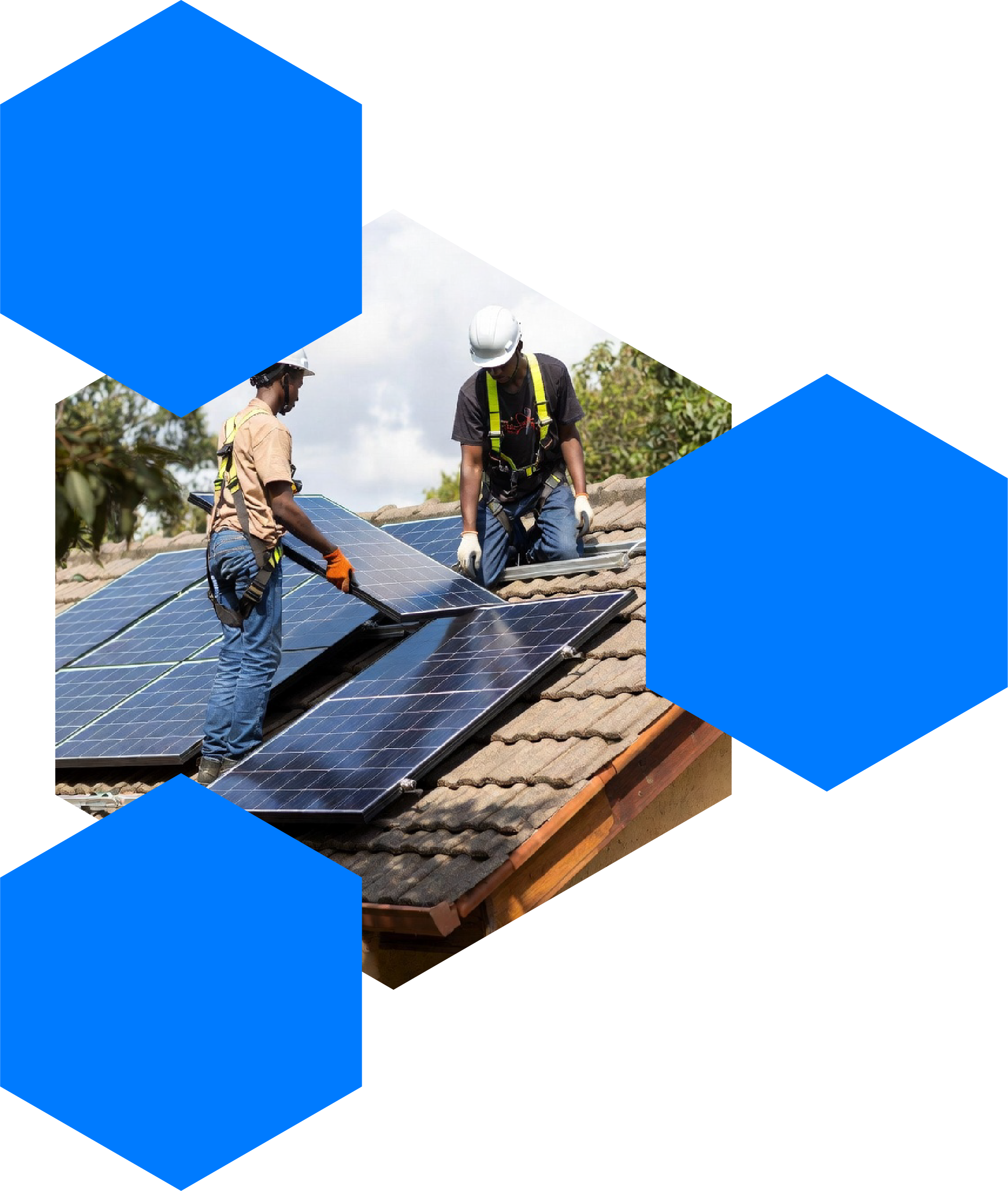 Residential solar panel system installation